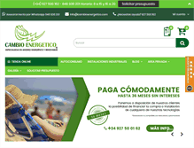 Tablet Screenshot of cambioenergetico.com